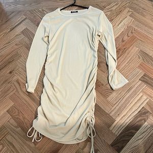 Ivory long sleeve dress